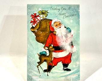 10 x A5 Petits Établissements papier de Noël et C6 enveloppes assorties –  Liste de Père Noël avec elfes Traineau et rennes