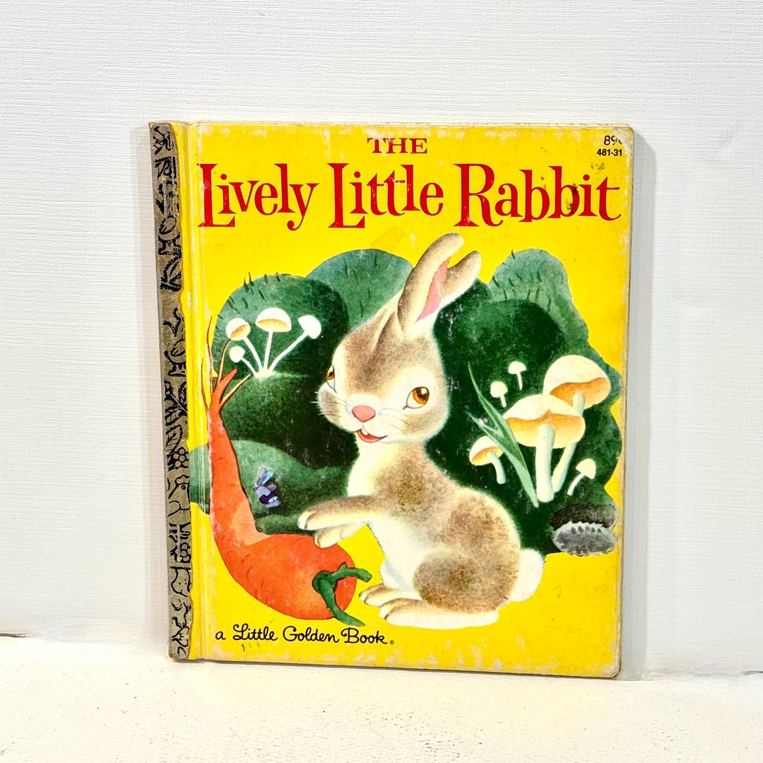 Run Little Rabbit Book Lively Little Rabbit, Little Golden Book, 1980s Edition - Etsy