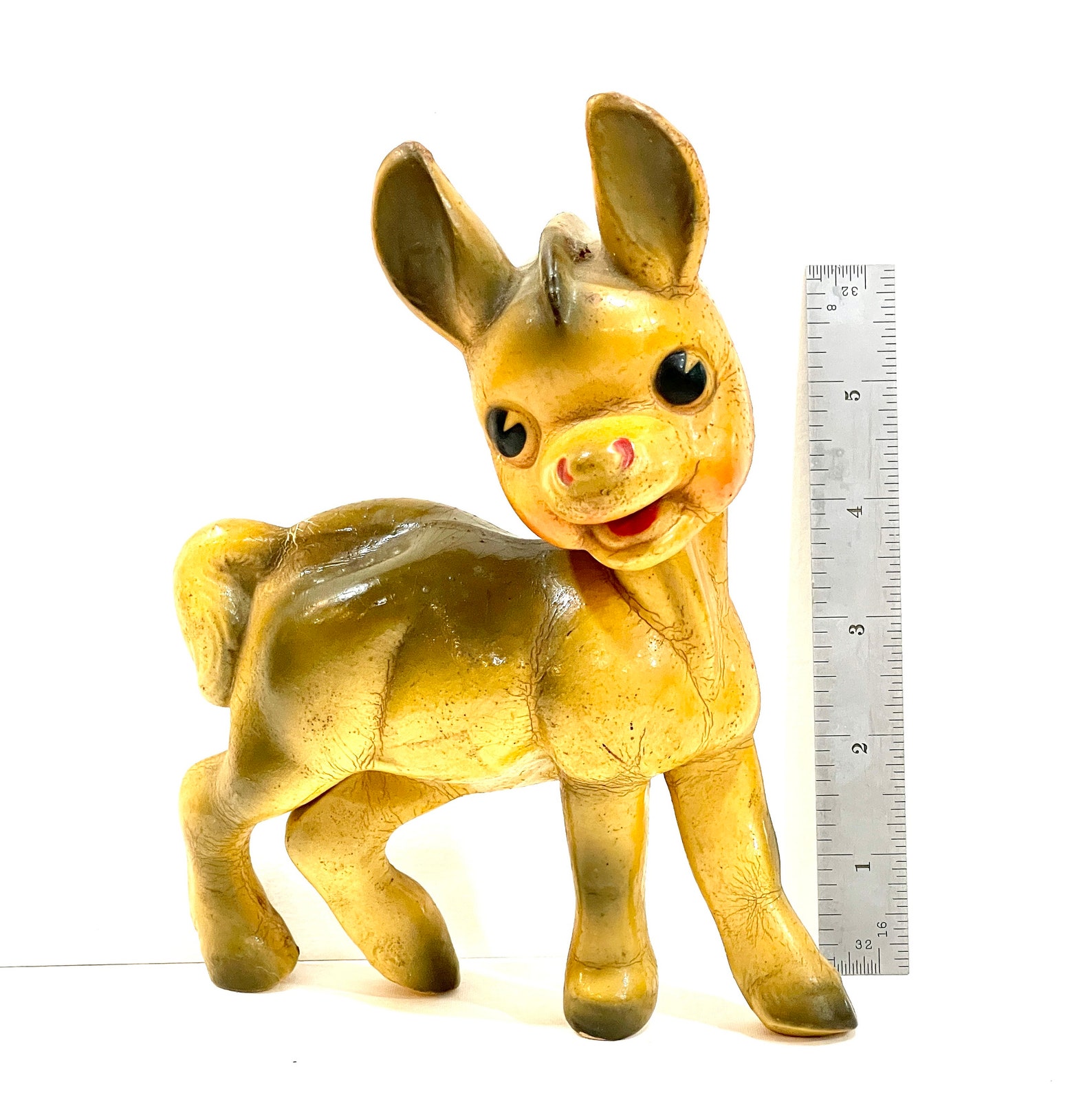 Vintage Donkey Toy Squeaky Donkey Rubber Toy Rempel Mfg Etsy