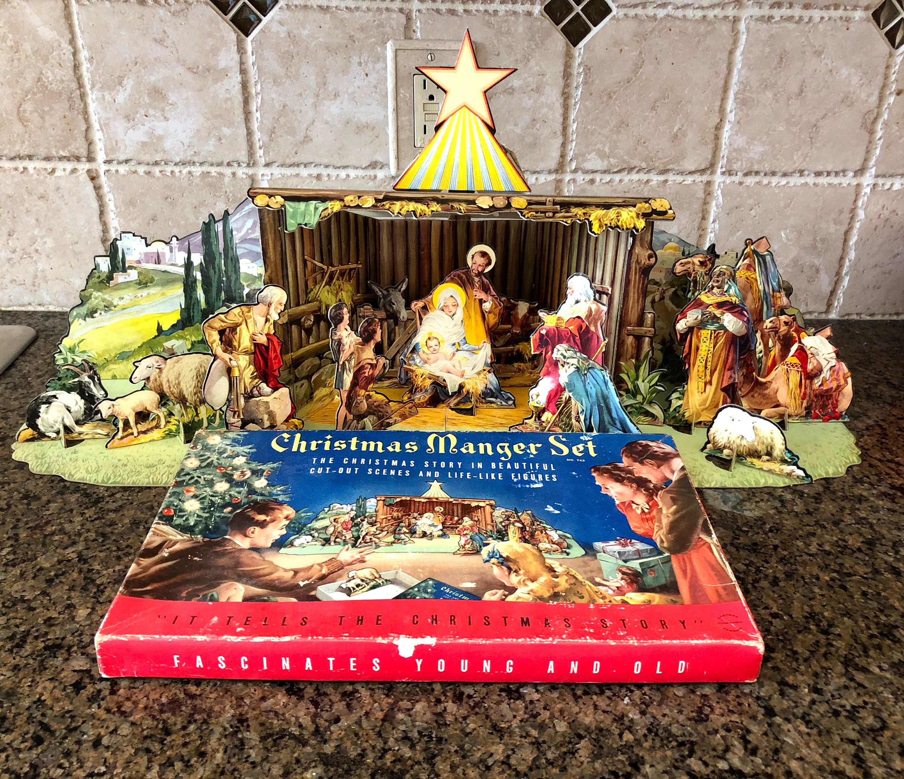 Christmas manger set no 743 Clearance