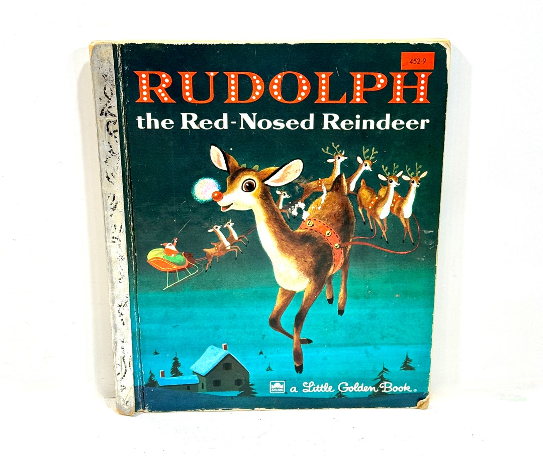 Vintage Christmas, Rudolph the Red Nosed Reindeer, Little Golden Book ...