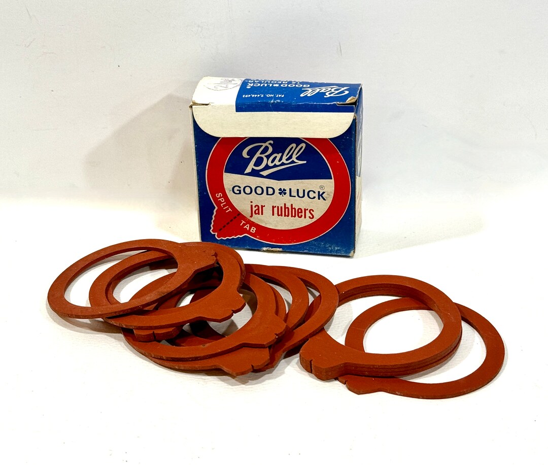Vintage Ball Canning Split Tab Jar Rubbers Good Luck New Etsy
