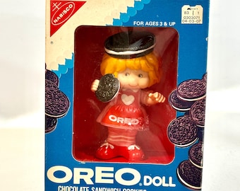 Poupée Oreo de 1983, promotion publicitaire Nabisco, fabriquée par Talbot Toys, 5 pouces avec boîte