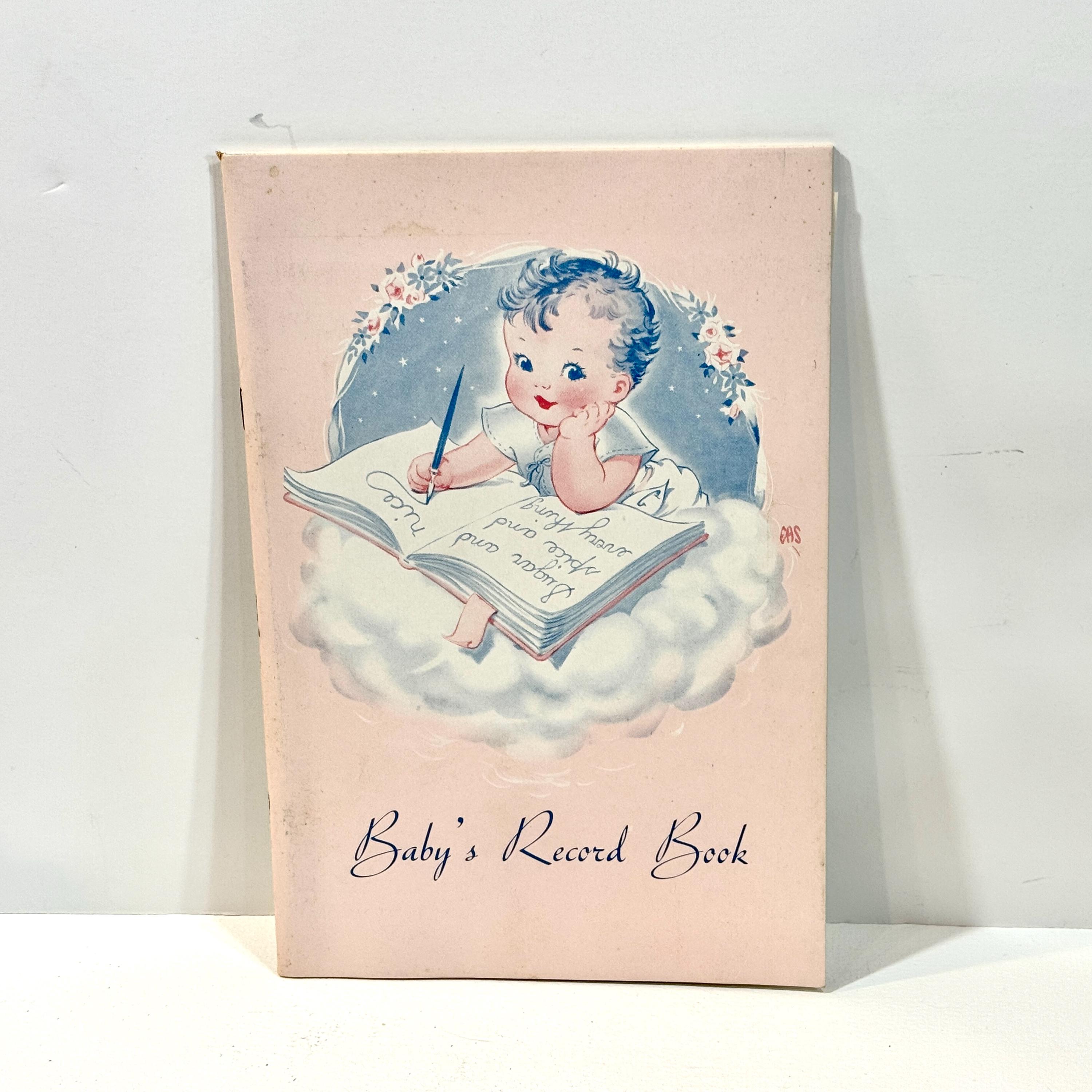 1950s Baby Record Book, Soft Cover, Baby Ephemera, UNUSED