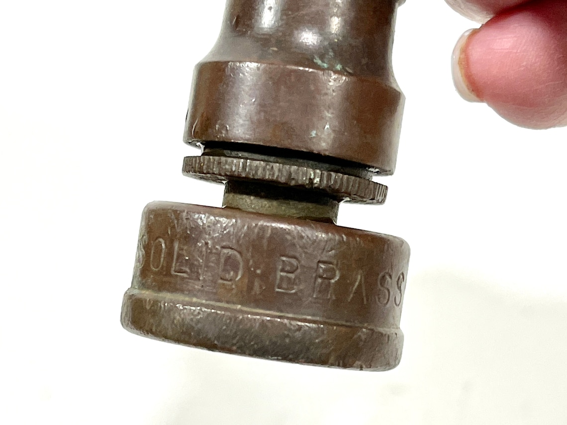 Vintage Brass Hose Nozzle Solid Brass Adjustable Nozzle | Etsy