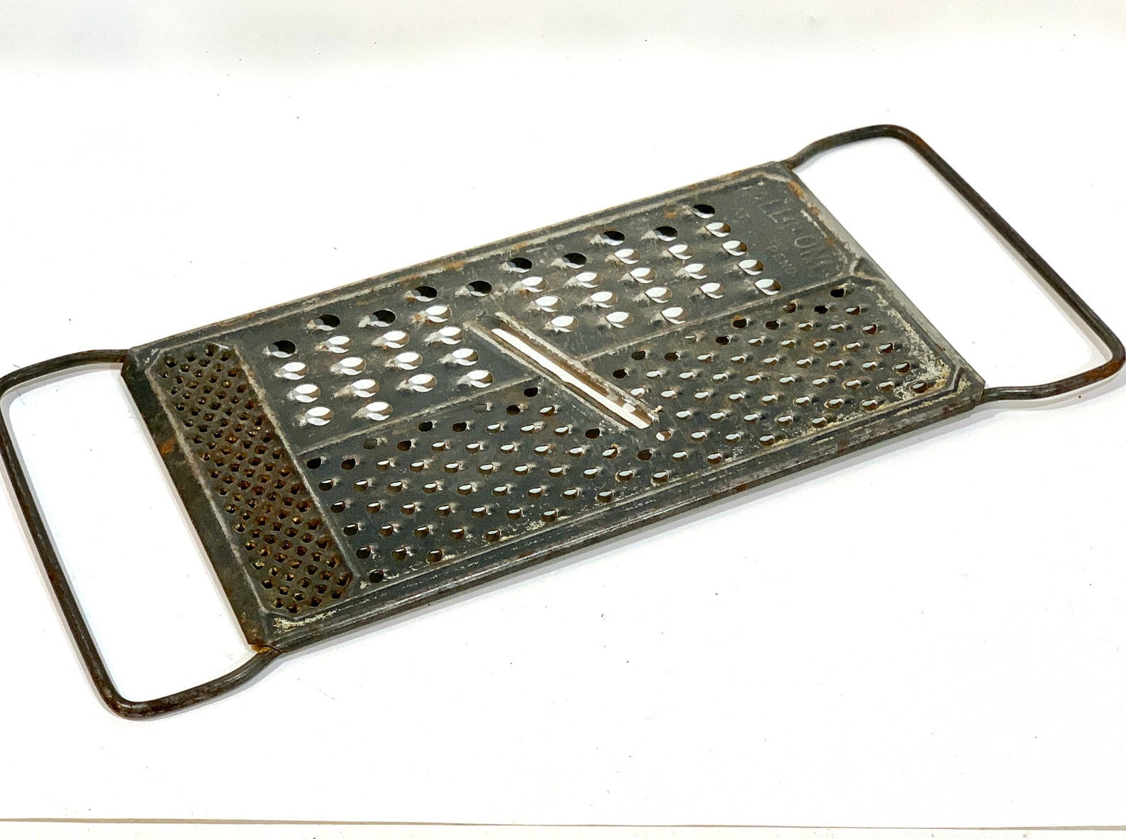 Vintage Grater All in One Cheese Grater Metal Slicer Pat Etsy