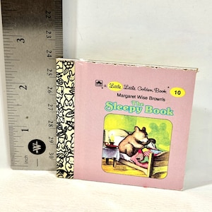 Miniatur Golden Book, The Sleepy Book 10, Garth Williams, Mini Books, Sammlerstück Little Little Books, Western Verlag, circa 1980er Jahre