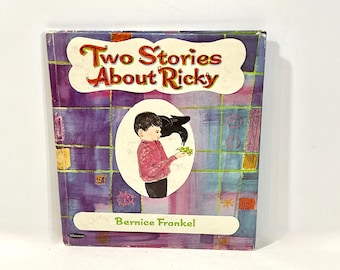 Vintage Storybook, Two Stories about Ricky, Whitman Publishing 1966, Hardback, Animal book, Bernice Frankel, Gift for Child, Mid Century