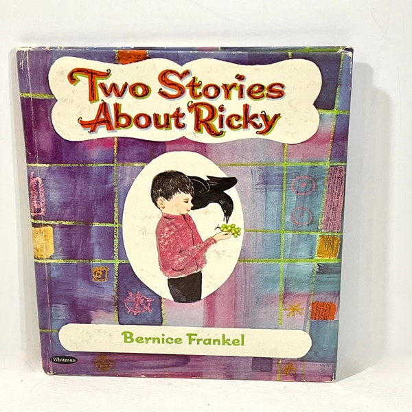 Vintage Storybook, Two Stories about Ricky, Whitman Publishing 1966, Hardback, Animal book, Bernice Frankel, Gift for Child, Mid Century