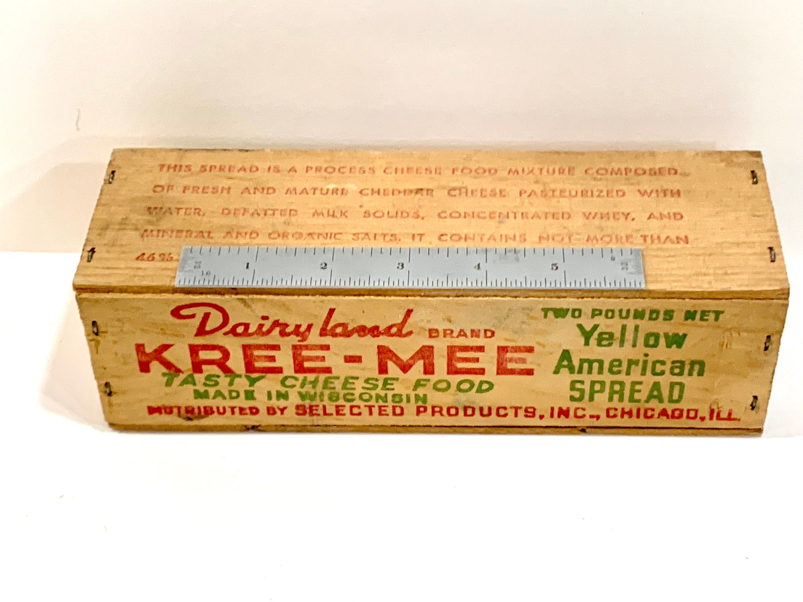 Vintage Dairyland Brand KREE MEE Cheese Box w Lid 2 LB Box Etsy
