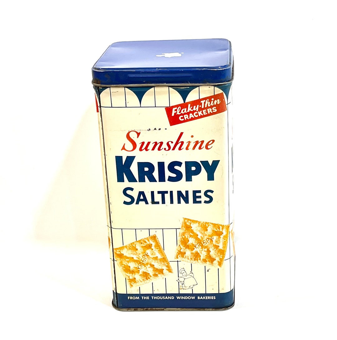 Vintage Kitchen Cracker Tin Sunshine Saltines Baker Logo on Etsy