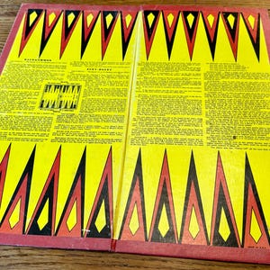 Vintage Milton Bradley Game Board: Backgammon, Acey Deucy, Checkers - 1950s