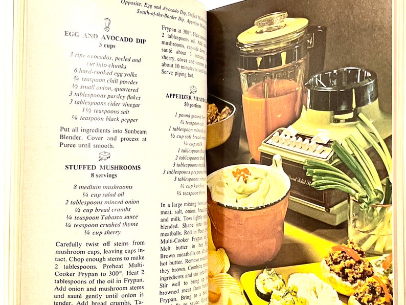 Vintage Recipes Sunbeam Mixmaster Instruction Recipe Book Etsy