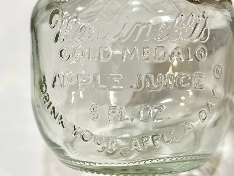 Vintage Glass Apple Juice Bottle Martinelli and Co Juice Etsy