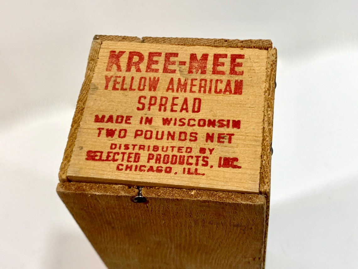 Vintage Dairyland Brand KREE MEE Cheese Box w Lid 2 LB Box Etsy