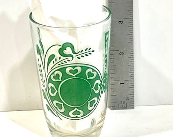 Vintage 1950s Swanky Swig Juice Glass: Bustling Betsy - Serving Dinner Green