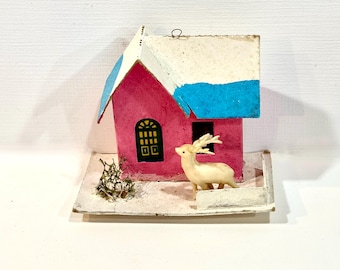 稀少ヴィンテージガラス窓付きブリキ缶 クリスマス 聖フランシスコ/ツリーと動物 現在、この商品の在庫はありません - Etsy