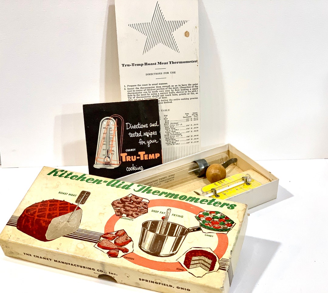 Vintage Kitchen Candy Thermometer Original Box Roasting Etsy