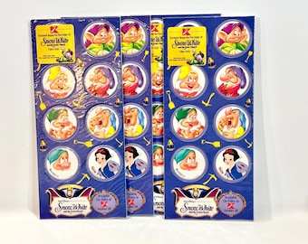 Vintage 1994 Snow White POGs - Kmart Exclusive - Set of 4, Advertising Promo