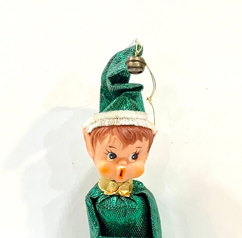 Vintage 1960s Christmas Elf Knee Hugger Brass Bell Blue Eye | Etsy