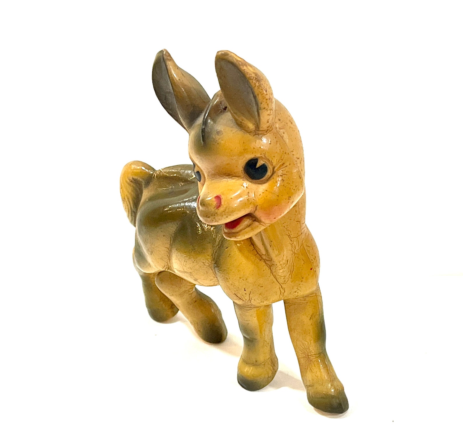 Vintage Donkey Toy Squeaky Donkey Rubber Toy Rempel Mfg Etsy