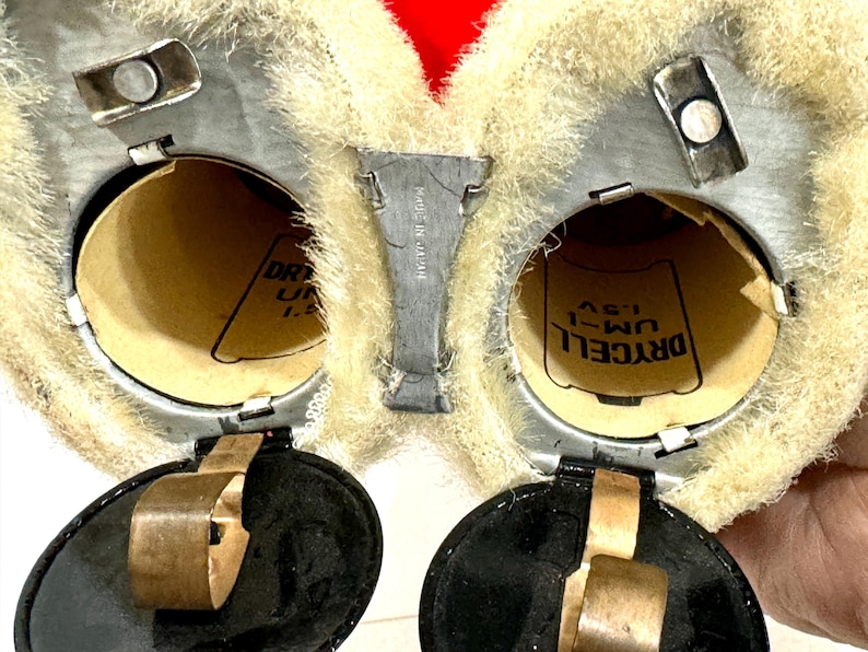 Vintage Santa Doll, Santa Claus, Battery Operated, Eyes Light Up, Santa