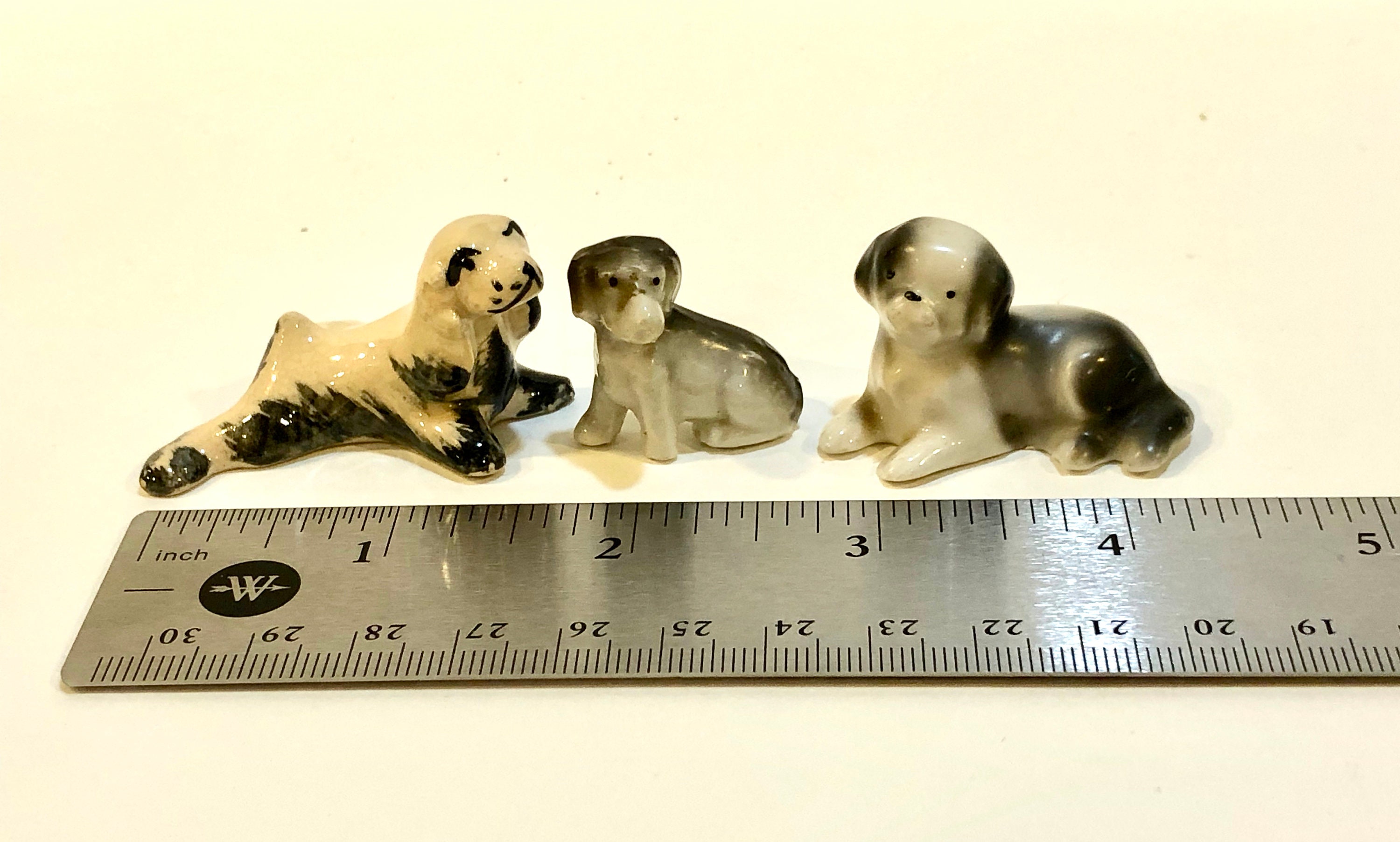 Vintage Dog Figurine, Miniature Dogs, 3 Tiny Dogs, Porcelain Animal, Hand Painted, Mid Century 1950s, Made in Japan - Etsy Vintage Dog Figurine, Miniature Dogs, 3 Tiny Dogs, Porcelain Animal, Hand Painted, Mid Century 1950s, Made in Japan - Etsy