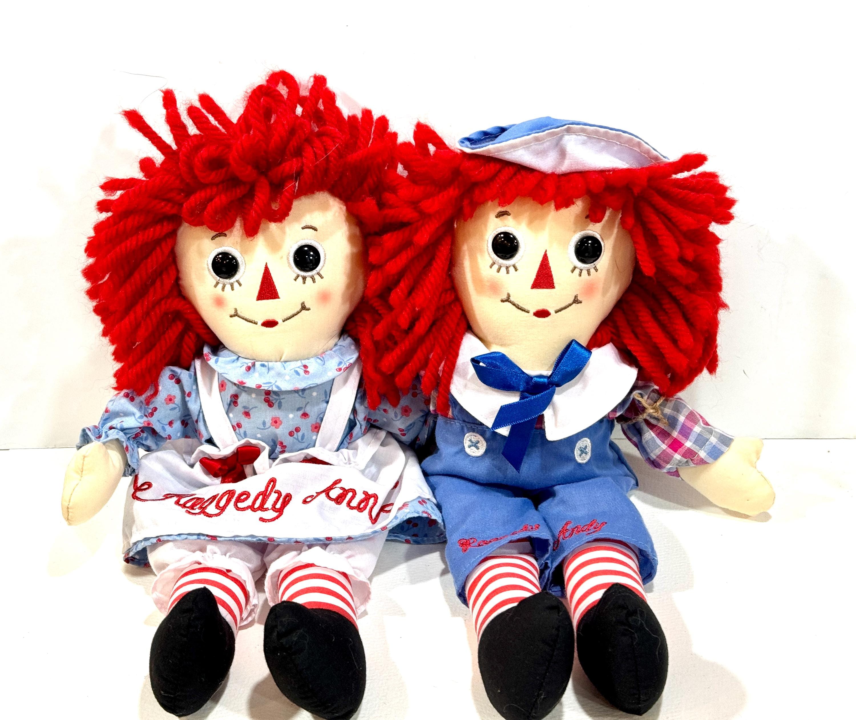 Raggedy Ann, Raggedy Andy, SOLD SEPARATELY, Handmade by Aurora