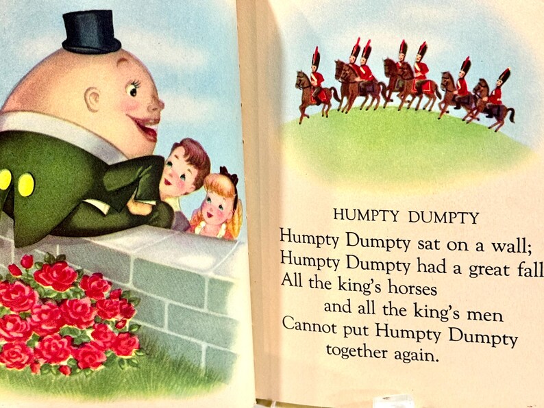 Green Humpty HUMPTY DUMPTY and Other Mother Goose Rhymes ~ Illustrated by Mary Jane ...