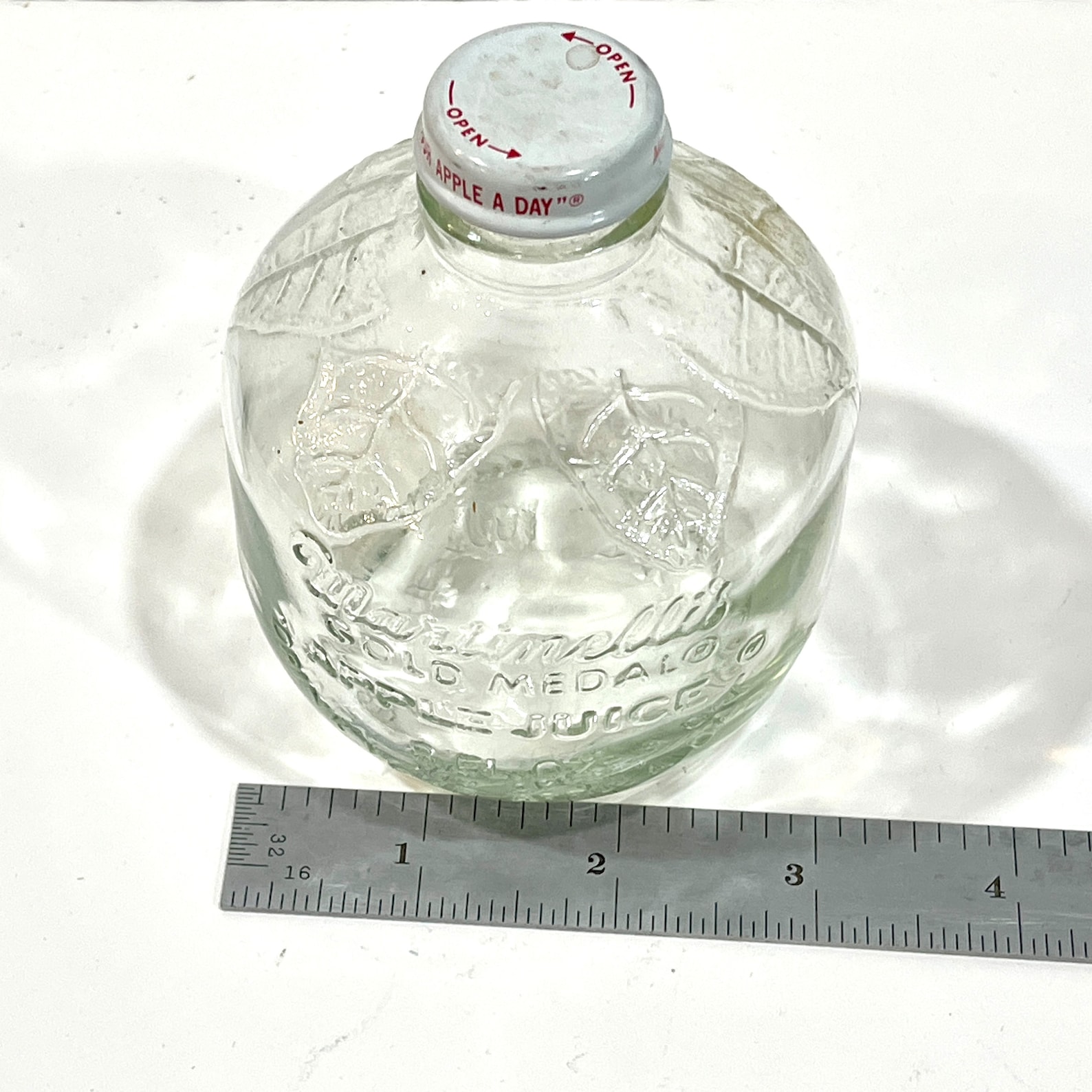 Vintage Glass Apple Juice Bottle Martinelli and Co Juice Etsy