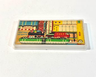 Vintage 1950 Puzzle,1950s Simplex Holland Wooden Puzzles: Train,