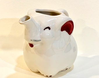 Vintage Shawnee Art Pottery Elephant Creamer: Mid-Century Kitchen Decor