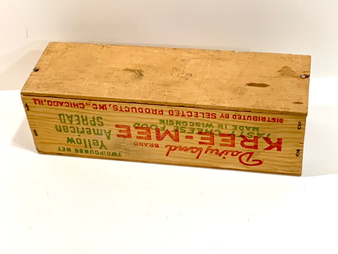 Vintage Dairyland Brand KREE MEE Cheese Box w Lid 2 LB Box Etsy