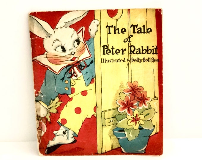 Vintage Tale of Peter Rabbit Book, Soft Cover, Story by Beatrix Potter