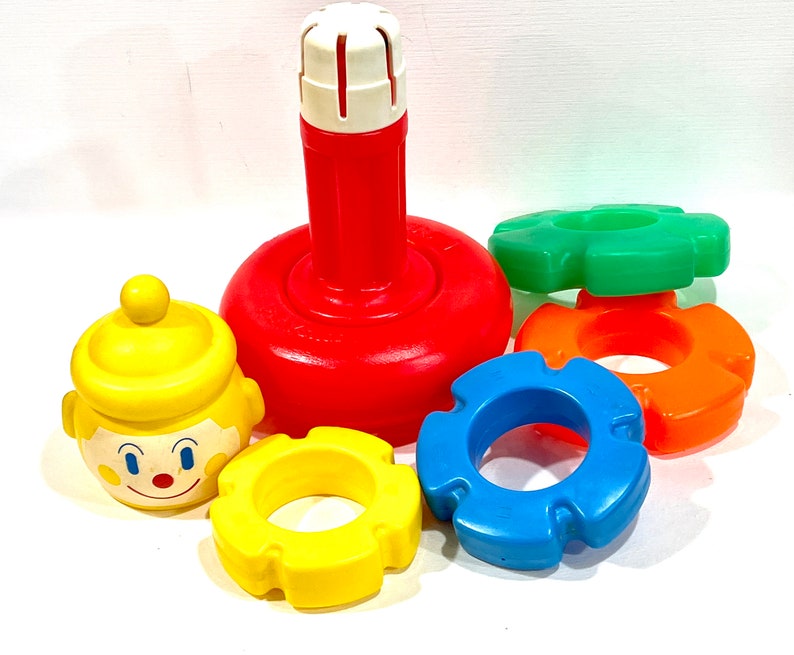 Playskool Clown Stacking Toy Jingles and Rocks 7 Piece Etsy