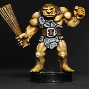 Quality Painted Ogre Miniature of Dark World - Tabletop Game Monster Mini, Ogres, Giant