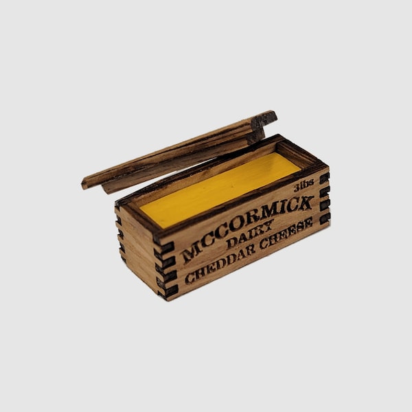 1:12スケール ドールハウス ミニチュア チーズボックス