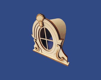 Lucarne parisienne miniature pour maison de poupée à l'échelle 1:24