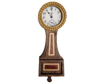 1:12 Scale dollhouse Banjo clock