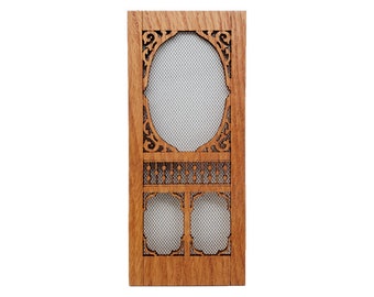 1:12 Scale Dollhouse miniature  screen door