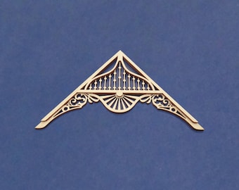 1:24 Skala dockhus Miniatyr Gavel Apex Trim