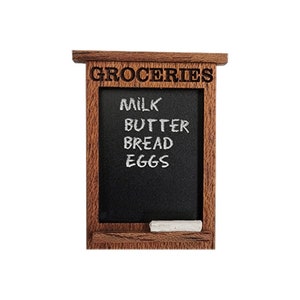1:12 poppenhuis miniatuur keuken schoolbord