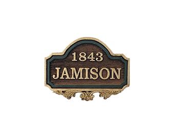 Personalized 1:12 Scale Dollhouse miniature house sign