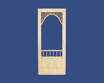 1:12 Scale Dollhouse miniature  screen door