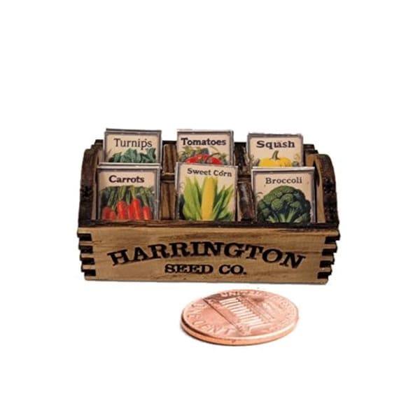 1:12 Scale Dollhouse Miniature Seed Box