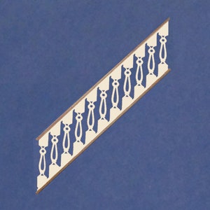1:24 Scale Victorian Dollhouse Stair Railing
