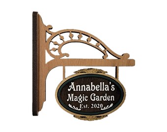 Personalized 1:12 Scale Dollhouse miniature sign