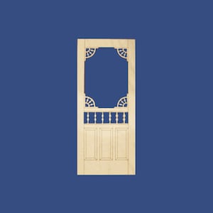 1:12 Scale Dollhouse miniature  screen door