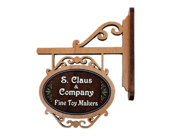 Personalized 1:12 Scale Dollhouse miniature sign