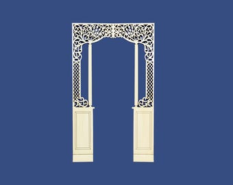 1:12 Scale Dollhouse Miniature  Fretwork Room Divider